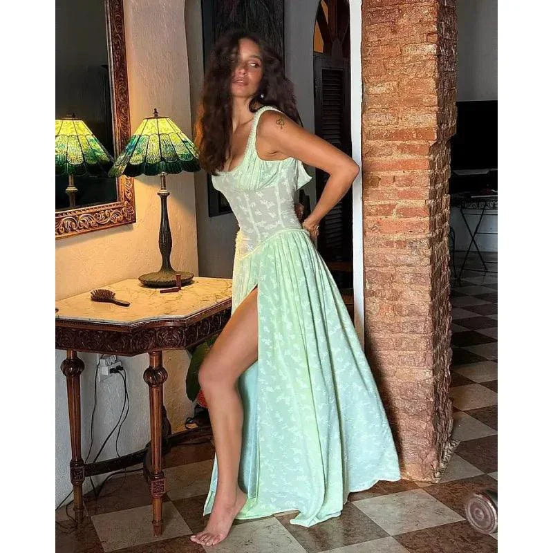 Chic V-Neck Lace Sundress