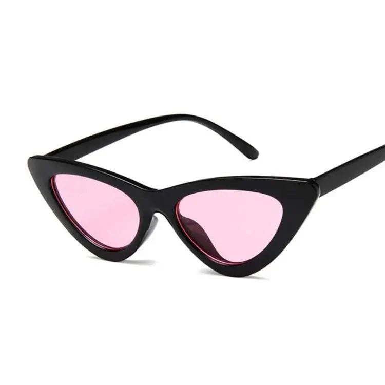 Modern Vintage Cateye Sunglasses Cool Women Retro Small Cat Eye Sun Glasses Elegant Designer Colorful Eyewear For Female Polarised Cat Eye Sunglasses for Women, 100% UV Protection Retro Narrow Pointy Cateye Womens Sunglasses
