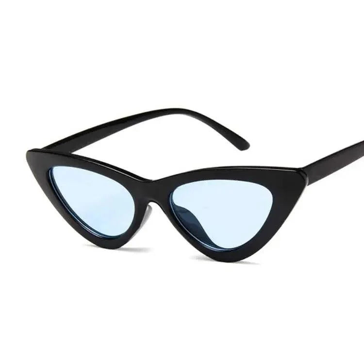 Modern Vintage Cateye Sunglasses Cool Women Retro Small Cat Eye Sun Glasses Elegant Designer Colorful Eyewear For Female Polarised Cat Eye Sunglasses for Women, 100% UV Protection Retro Narrow Pointy Cateye Womens Sunglasses