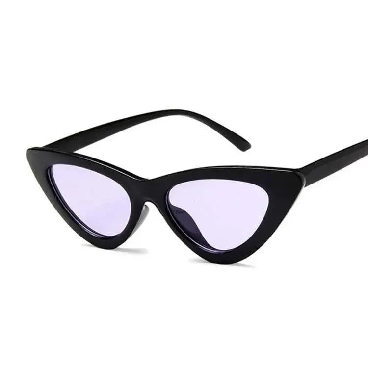 Modern Vintage Cateye Sunglasses Cool Women Retro Small Cat Eye Sun Glasses Elegant Designer Colorful Eyewear For Female Polarised Cat Eye Sunglasses for Women, 100% UV Protection Retro Narrow Pointy Cateye Womens Sunglasses